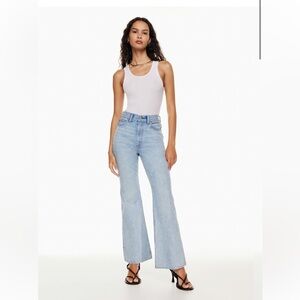 NWT Aritzia Denim Forum The Marlene '60s High Rise Flare 30L